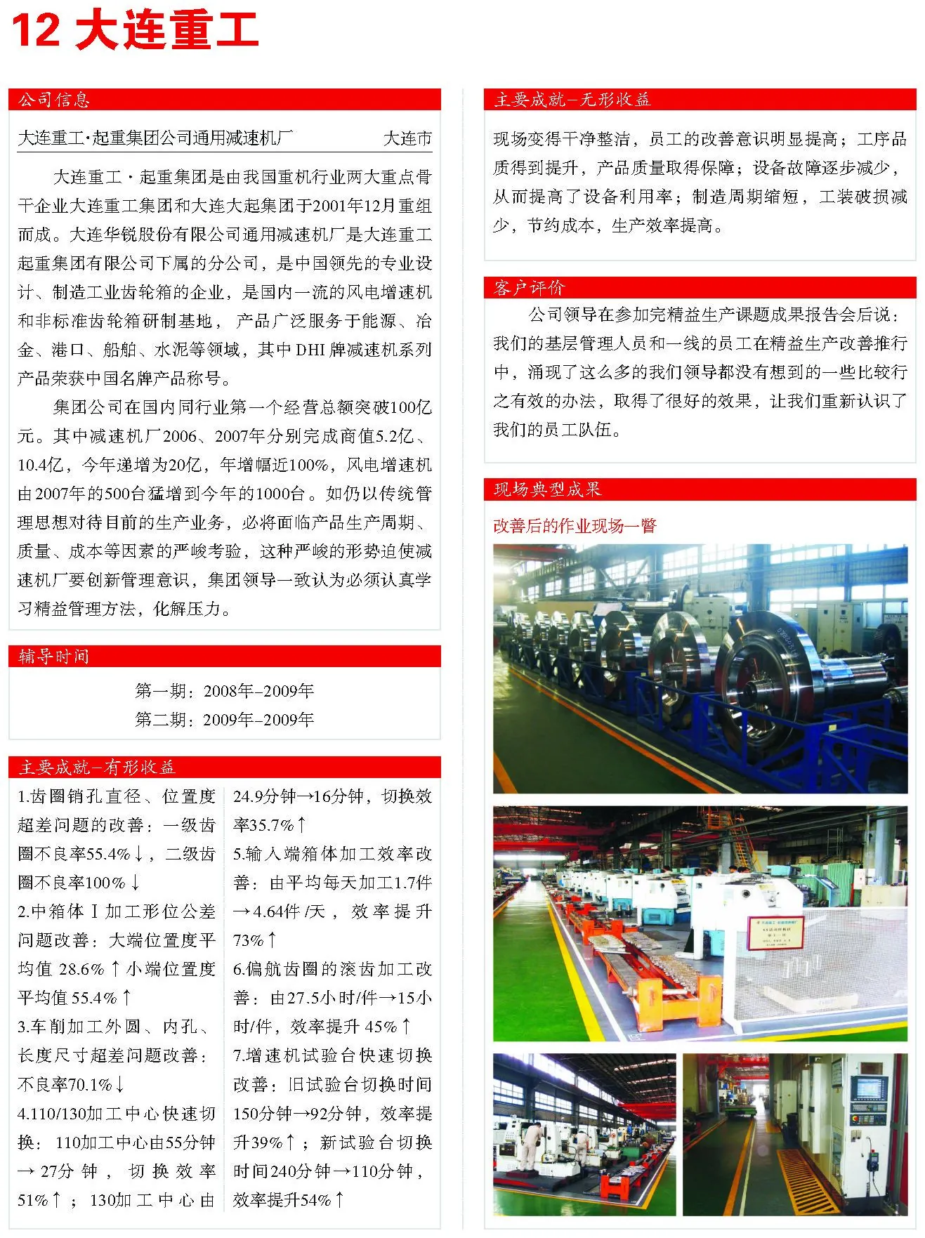 大连重工 精益改善案例现场图片