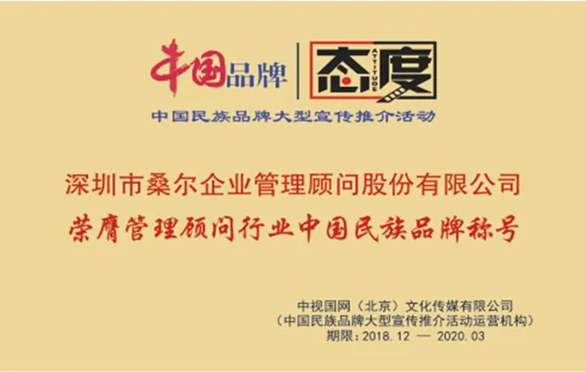 管理顾问行业中国民族品牌称号