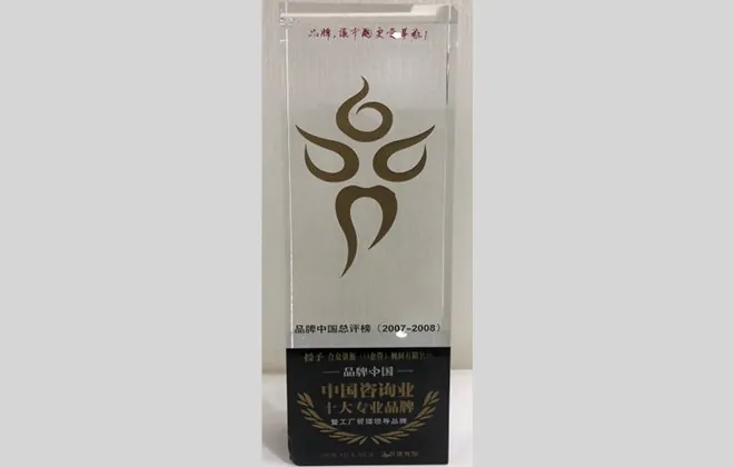 中国咨询模式十强奖杯